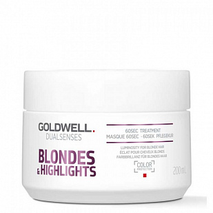 Goldwell Dualsenses Blondes & Highlights 60sec Treatment – Интенсивный уход за 60 секунд для осветленных волос