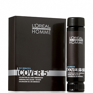 L'oreal Homme Cover Окрашивающий гель для волос - 4 L'oreal Homme Cover Окрашивающий гель для волос - 4