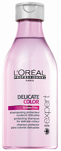 L'oreal Delicate color Sulfate Free Shampoo - Шампунь Защищающий для деликатных ярких оттенков
