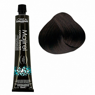 L'oreal Majirel Cool Cover Стойкая Крем-краска для седых волос 4 шатен