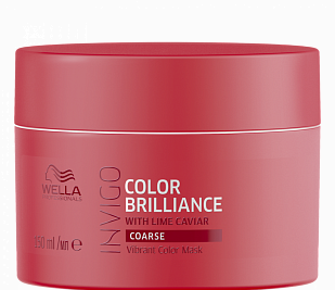 Wella Professionals INVIGO COLOR BRILLIANCE Маска-уход для защиты цвета окрашенных жестких волос