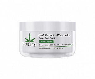 Hempz FRESH COCONUT & WATERMELON Herbal Sugar Body Scrub, Скраб для тела Кокос и Арбуз Hempz FRESH COCONUT & WATERMELON Herbal Sugar Body Scrub, Скраб для тела Кокос и Арбуз