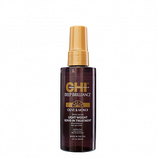 CHI Deep Brilliance Light Weight Leave-in Treatment, 89 мл - Сыворотка -сияние ,легкая несмываемая CHI Deep Brilliance Light Weight Leave-in Treatment, 89 мл - Сыворотка -сияние ,легкая несмываемая