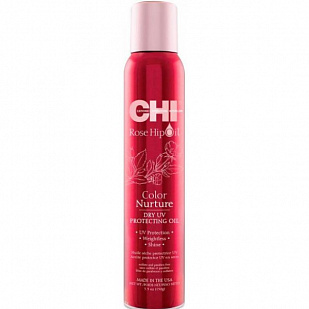 CHI Rose Hip Oil Dry UV Protecting Oil - Сухое масло-спрей для волос с маслом дикой розы