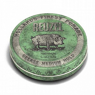 Reuzel Green Pomade-Grease - Помада для волос ,на петролатумной основе, средняя фиксация Reuzel Green Pomade-Grease - Помада для волос ,на петролатумной основе, средняя фиксация