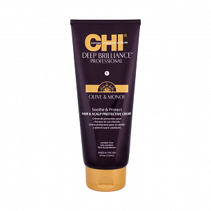 CHI Deep Brilliance OOLIVE & MONOI SOOTHE & PROTECT - Защитный крем для кожи головы и волос