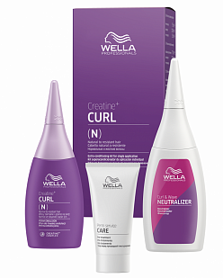 Wella Professionals CREATINE+ CURL набор нормальных волос, от тонких до трудноподдающихся, 30/75/100 мл