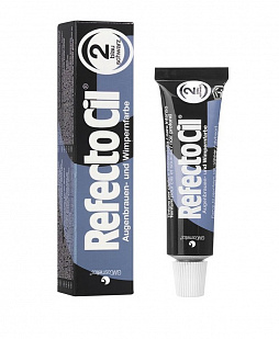 Refectocil Henna №2 Blue Black Краска для бровей и ресниц (черно-синяя)