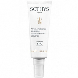 Sothys Soothing Velvet Cream - Успокаивающий крем для чувствительной кожи лица (нормальная и сухая)