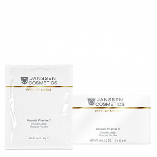 Janssen Acerola Pro Age Альгинатная anti-age витализирующая ультраувлажняющая маска с экстрактами ацеролы и аронии