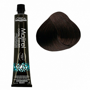 L'oreal Majirel Cool Cover Стойкая Крем-краска для седых волос 4.3 шатен золотистый