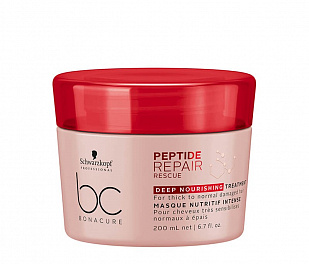 Schwarzkopf BC Repair Deep Nourishing Treatment Восстанавливающая маска для нормальных и жёстких поврежденных волос