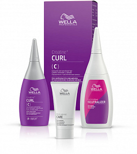 Wella Professionals CREATINE+ CURL набор для окрашенных и чувствительных волос, 30/75/100 мл