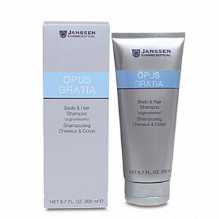Janssen Body & Hair Shampoo Yoghurtissimo Освежающий гель для волос и тела с эктрактом йогурта