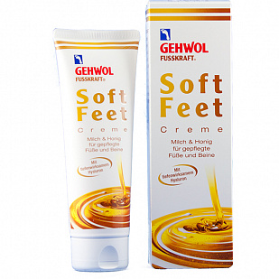Gehwol Fusskraft Soft-Feet Creme Шелковый крем "Молоко и мед" с гиалуроновой кислотой